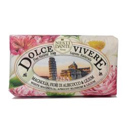 ADP Nesti Dante Dolce Vivere Savon Pisa - Savon au Magnolia, Fleur d'Abricot et Lys - 250g