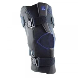Thuasne Genu LigaFlex Genouillère Ligamentaire Ouvert Gris - Long 40cm - Taille 4