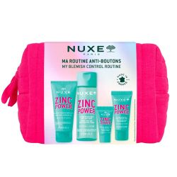 Nuxe Trousse Ma Routine Anti-boutons Zinc Power - Gelée Nettoyante 30ml + Lotion  50ml + Sérum 5ml + Fluide 15ml