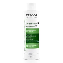 Vichy Dercos Shampoing Traitant Anti-Pelliculaire - 200 ml - Cheveux Normaux à Gras