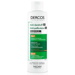 Dercos Anti-pelliculaire Shampooing + Après-Shampooing 2 en 1 - 200ml - Pellicules et Démangeaisons