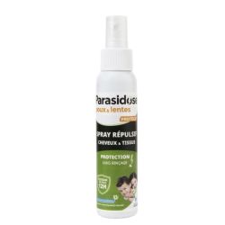 Parasidose Spray répulsif anti-poux 100 ml - Protection jusqu'à 12 h pour cheveux et tissus