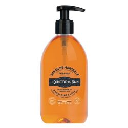 Le Comptoir du Bain Savon de Marseille Extra Doux - Mandarine Sauge - Peau Douce & Souple - 500 ml