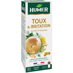 Humer Toux et Irritation - Sirop pour la Toux Sèche et Grasse - 100ml - Soulage et protège
