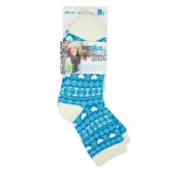 AirPlus Aloe Cabin Socks Chaussettes Hydratantes Femme Bleu Cœur  - 35-41