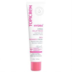 Topicrem HYDRA+ Crème Hydratante Éclat Riche 40ml – Hydratation et nutrition intense