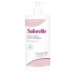 Saforelle Soin Lavant Doux Apaisant 1 Litre - Gel lavant intime doux pour peaux sensibles