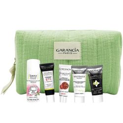 Garancie Trousse de Voyage 2024 - Rituel Beauté Complet - 5 Produits Essentiels + 1 Trousse OFFERTE