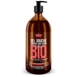 Les Petits Bains de Provence Gel Douche Bio - 1 Litre - Feuille de Figuier - Hydratant, Doux et Parfumé
