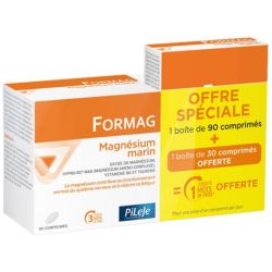 Pileje Formag Magnésium Marin 90 + 30 comprimés - Renforce le système nerveux et réduit la fatigue