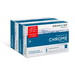 Granions Chrome 200 µg - Maintient Glycémie Normale - Lot de 2 x 30 Ampoules