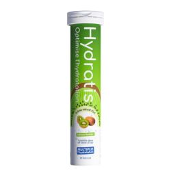 Hydratis Solution de Rehydratation - 20 Pastilles Effervescentes - Saveur Kiwi - Hydratation renforcée
