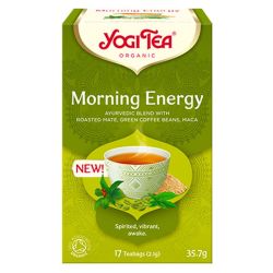 Yogi Tea Morning Energy - Trio Énergisant Naturel de Maté - 17 sachets