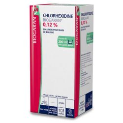 Chlorhexidine Biogaran 0,12 %, solution pour bain de bouche 200 ml