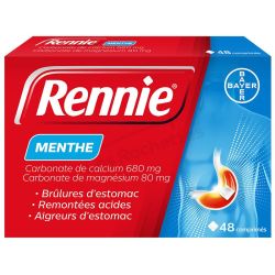 Rennie Menthe 48 comprimes