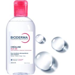 Bioderma Créaline H2O AR Eau Micellaire Démaquillante 250 ml – Nettoyant anti-rougeurs sans rinçage