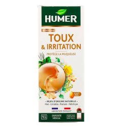 Humer Toux et Irritation - Sirop pour la Toux Sèche et Grasse - 100ml - Soulage et protège