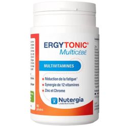 Nutergia Ergytonic Multicébé Multivitamines - 90 Gélules - Complexe multivitamines et minéraux complet