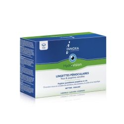 Innoxa Hydravision Lingettes Périoculaires - 20 lingettes - Nettoient, apaisent et rafraîchissent