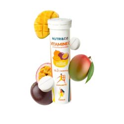 Nutri&Co Vitamine C 15 comprimés Mangue Passion - Réduit la fatigue et soutient l'immunité