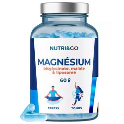 Nutri&Co Magnésium B6 - 60 gélules - Énergie, stress et récupération