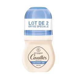 Rogé Cavaillès Absorb+ Déodorant Anti-transpirant 48H Roll-on - Lot de 2 x 50ml