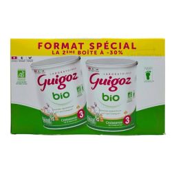 Lait croissance 3 bio 10 mois à 3 ans 2x800g