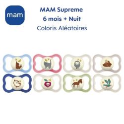 MAM Supreme Nuit 2 Sucettes - 6 mois et plus