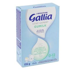 GALLIA - Bébé Expert Gumilk - Préparation Épaississante pour Lait Infantil - En cas de Régurgitations - 0/12 mois - 135 g