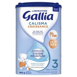 Gallia Calisma Croissance 3ème Âge +12 Mois 800 g