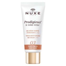 Nuxe Prodigieux BB Crème Teintée Hydratante - Unifie et Hydrate la Peau - Teinte Foncé - N°3 - 30 ml