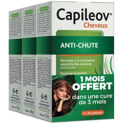 Nutreov Capileov Anti-Chute Double Action Lot 3 x 30 Gélules