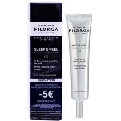 Filorga Sleep & Peel Crème Micro-Peeling de Nuit - Affine le Grain et Illumine la Peau - Offre Spéciale 40 ml