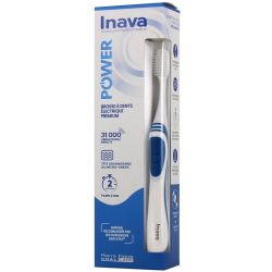 Inava Power Brosse à Dents Electrique Bleu - Brosse en douceur, favorise le nettoyage interdentaire
