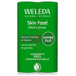 Weleda Skin Food Stick Lèvres Nourrissant Lèvres Sèches & Gercées - Lot de 2 × 4.8g