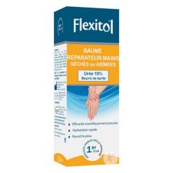 Flexitol Baume Réparateur Mains 10% Urée - Hydrate Rapidement et Nourrit Intensément les Mains - 56 g