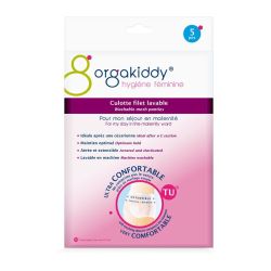 Orgakiddy Culottes Filet Lavables Maternité - Taille Unique - Pack de 5