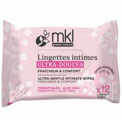 MKL Lingettes Intimes Ultra-Douces - 12 Lingettes - Fraîcheur et confort intime à tout moment