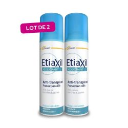 Etiaxil Anti-transpirant Protection 48h Peaux Sensibles Aérosol - Lot de 2 x 150ml