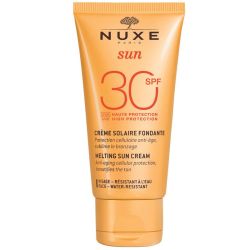 Nuxe Sun Crème Solaire Fondante SPF30 Visage 50ml - Protège, hydrate, sublime, résiste à l'eau