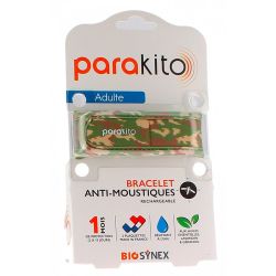 Parakito Bracelet Anti-Moustiques Junior - Motif Caméléon - Bracelet + 2 recharges