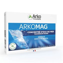 Arkopharma Arkomag Concentré d'Eau de Mer Magnésium Marin - 20 Ampoules