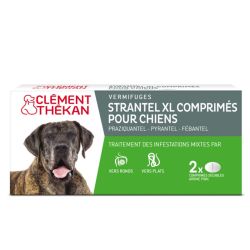 Clément Thékan Strantel XL Vermifuge Grands Chiens - 2 comprimés