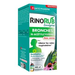 Forté Pharma RinoRub Eucalytpus - Solution Buvable Bronches - Dégage les Bronches - 200ml