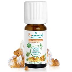 Puressentiel Huile Essentielle Encens Oliban 5 ml – Stimulante immunitaire, régénératrice cutanée et harmonisante spirituelle
