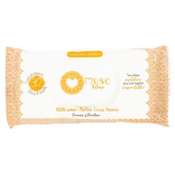 Musc Intime Lingettes Intimes - 30 lingettes - Parfum : Crazy Passion - Fraîcheur intime délicate