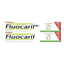 Fluocaril Cosmétique Bi-Fluoré 145mg Dentifrice Menthe Lot de 2 x 75ml