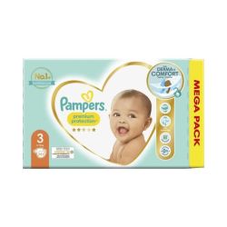 Pampers Premium Protection Taille 3 / 6-10kg - 111 Couches Mega Pack