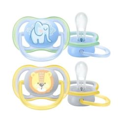 Avent Ultra-Air 2 Sucettes Animaux - 0-6 Mois