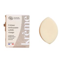 Krème Crème Nettoyante Solide Visage aux Probiotiques - 50g